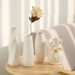 White Ceramic Nordic Vase for Modern Home Decor